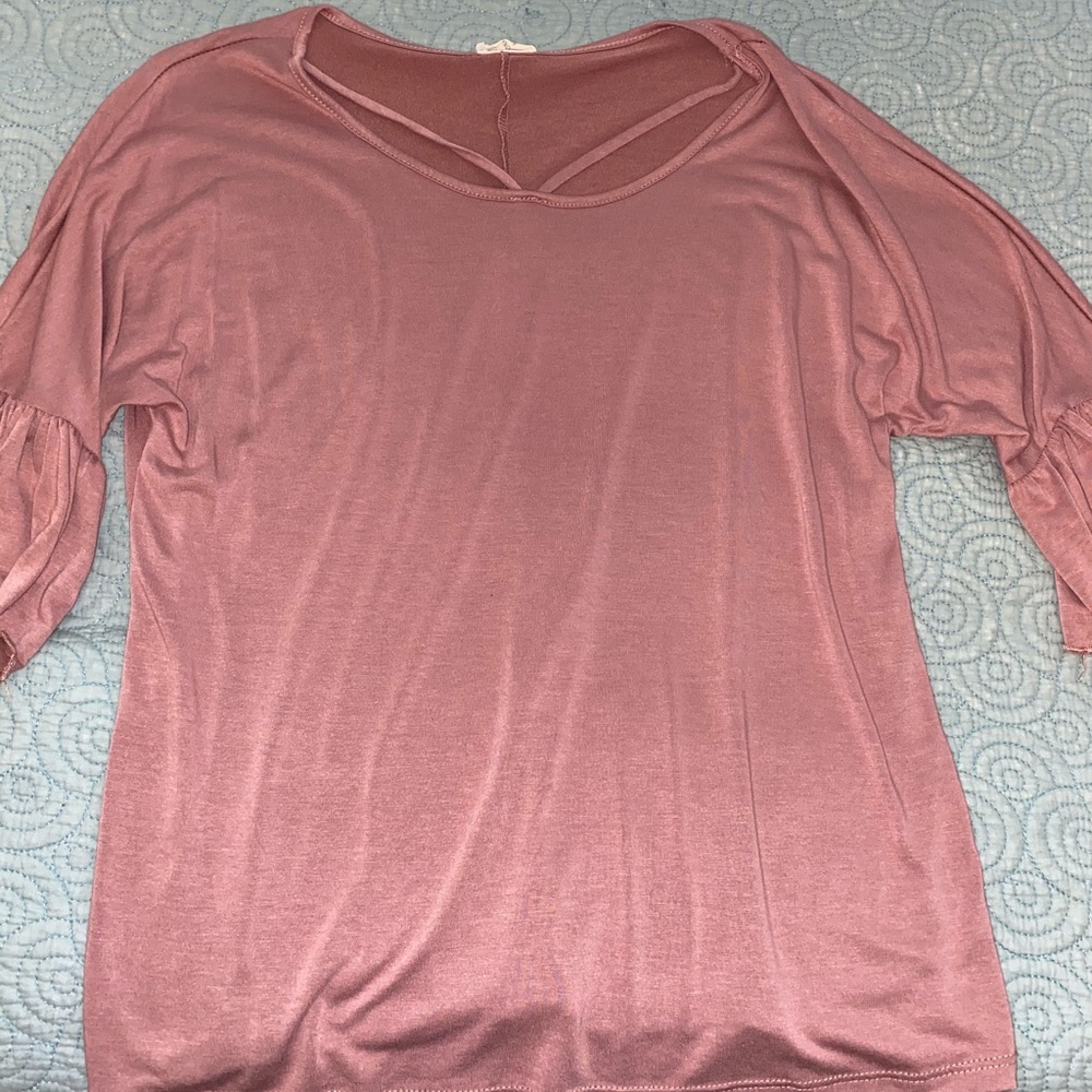 Flowy Quarter Sleeve Top